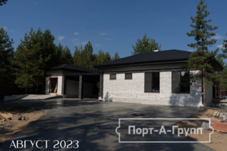 Строительство каменного дома август 2023